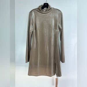 Reformation NWT Elegant Tan Velvet Dress